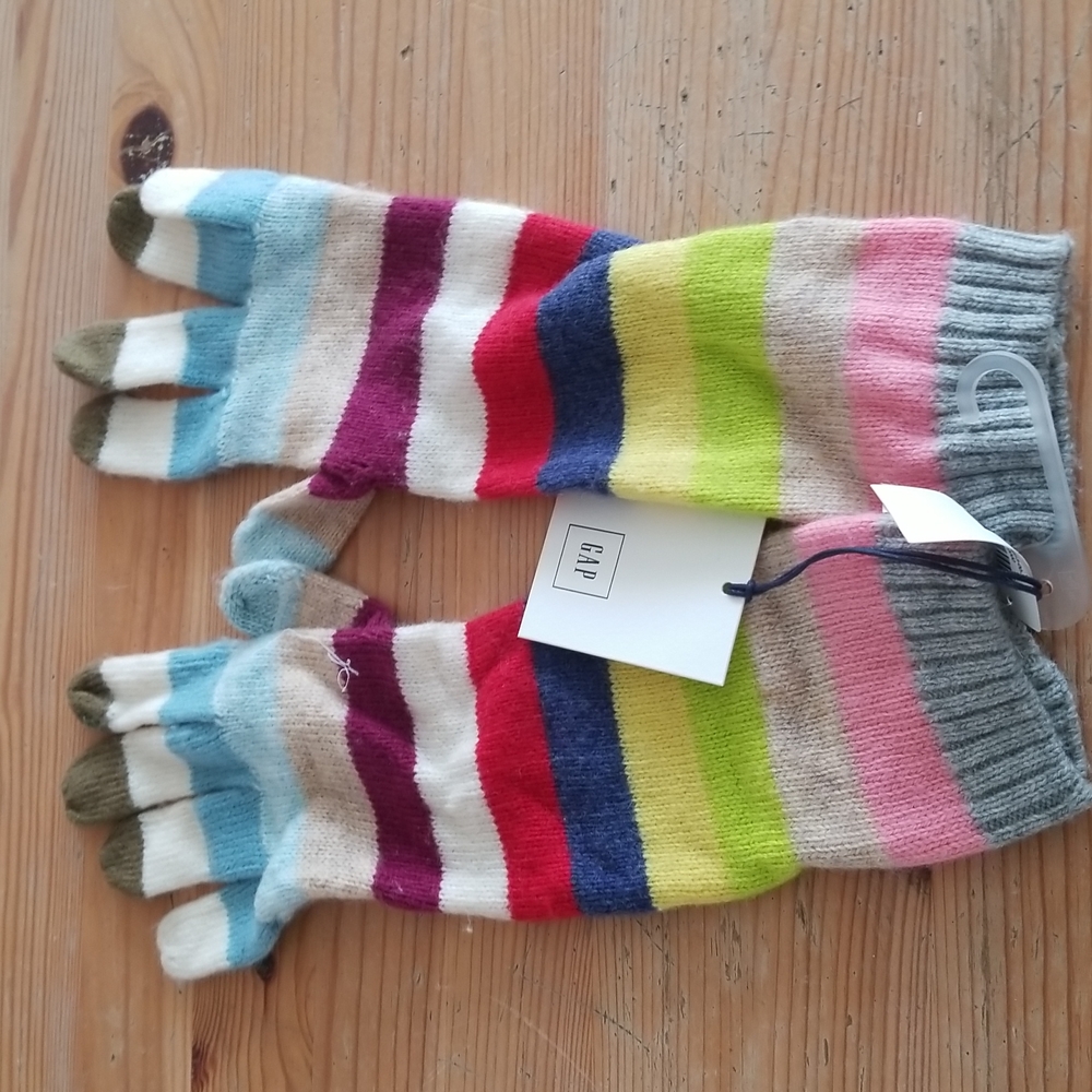 Gap striped long gloves
